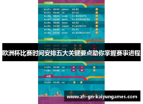 欧洲杯比赛时间安排五大关键要点助你掌握赛事进程