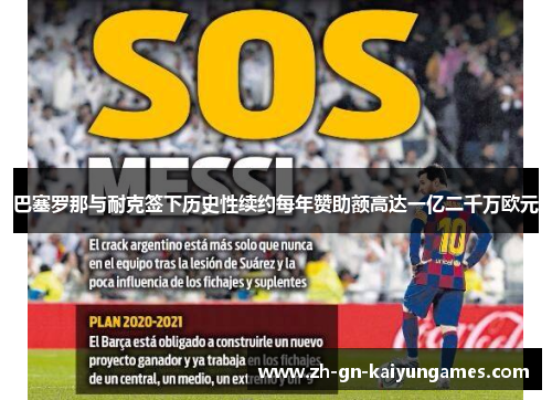 巴塞罗那与耐克签下历史性续约每年赞助额高达一亿二千万欧元